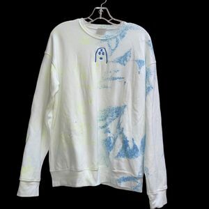 UNXPECTD Streetwear Men's M Embroidered Neon Tie Dye Sweatshirt